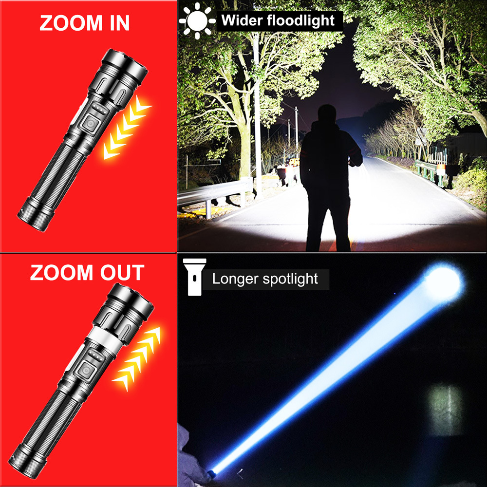 【Limited Time Offer】500W LED Flashlight Camping Hand Lamp