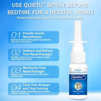 Quietu™ Snoring Antibacterial Nasal Spray