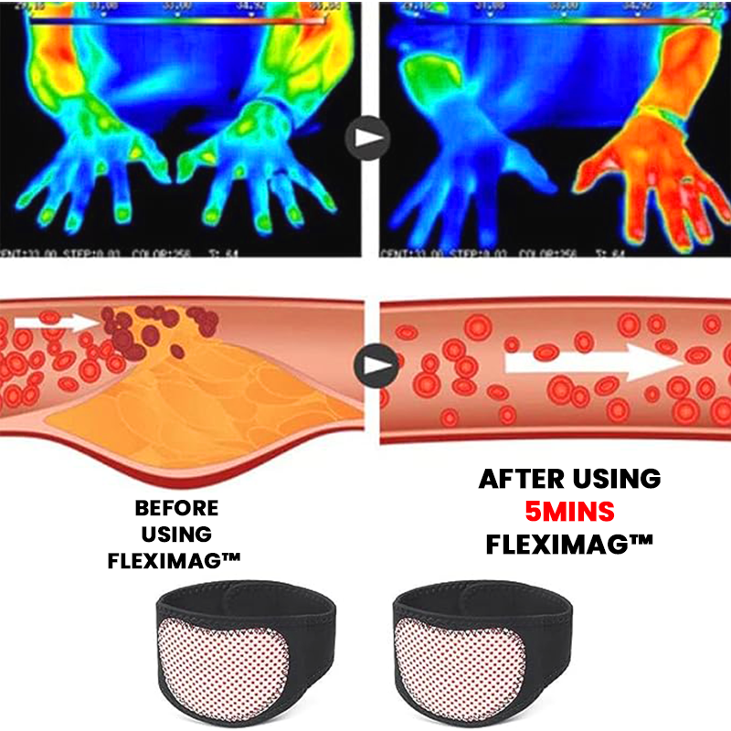 FlexiMag™ Self Heating Tourmaline Magnetic Therapy Versatile Health Wrap for Body Slimming